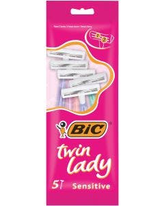 BIC Twin Lady Rasoirs Jetables pour Femme - Pochette de 5